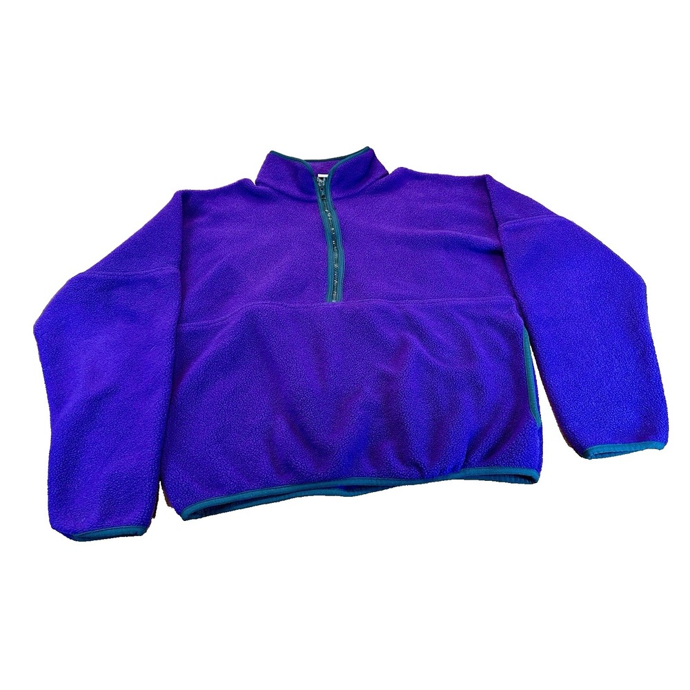 Vintage Early Winters Womens Quarter Zip Fleece Quarter Zip Made In USA Size S